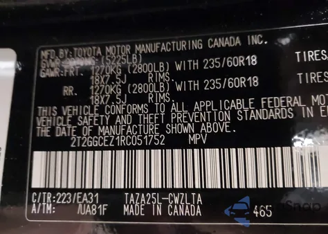 2024 Lexus Nx 350 Premium from USA, damaged, VIN 2T2GGCEZ1RC051752